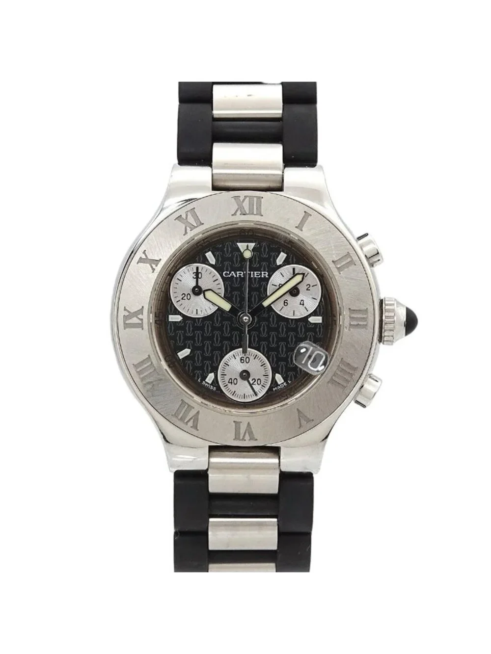 Cartier Must 21 Chronoscaph SM Vantian Chronograph Vintage Date Quartz Watch